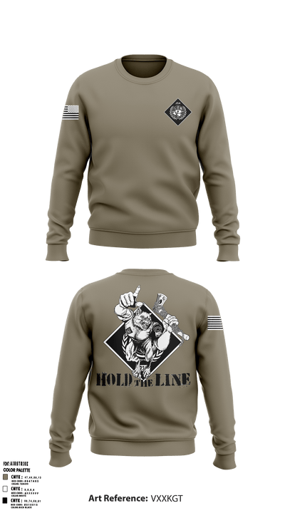 United Nations Command Security Battalion 98091835 Crew Neck Sweatshirt - 50