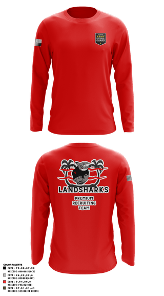 Long Sleeve Performance Shirt, , National Guard, Teamtime, Team time, sublimation, custom sports apparel, team uniforms, spirit wear, spiritwear, sports uniforms, custom shirts, team store, custom team store, fundraiser sports, apparel fundraiser