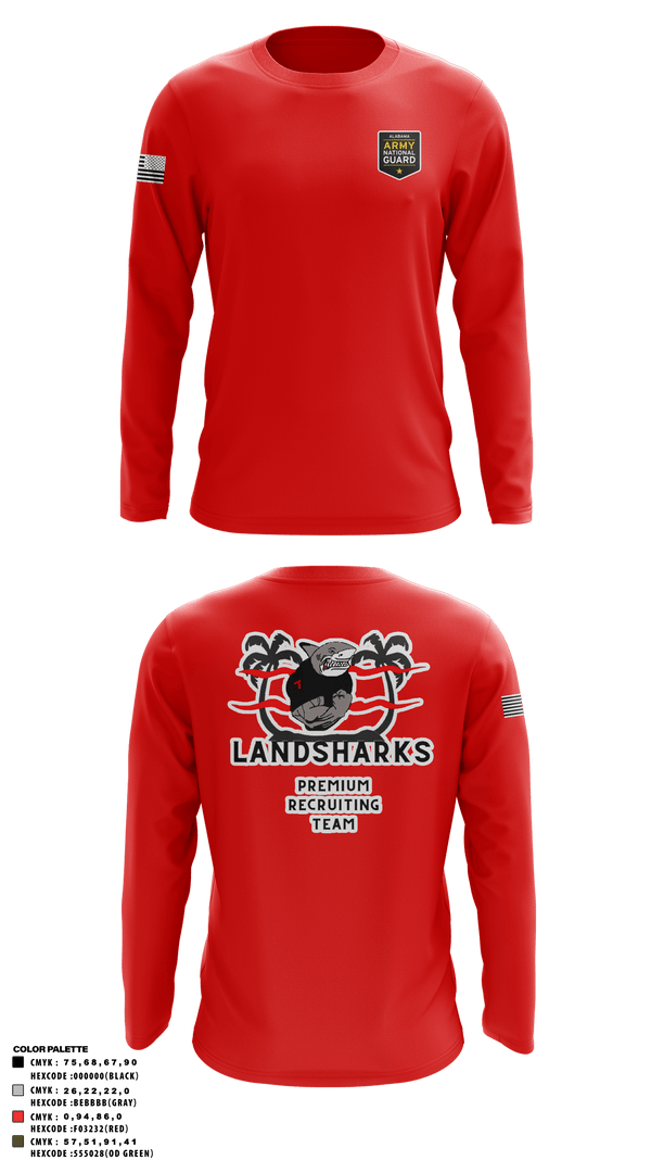 Long Sleeve Performance Shirt, , National Guard, Teamtime, Team time, sublimation, custom sports apparel, team uniforms, spirit wear, spiritwear, sports uniforms, custom shirts, team store, custom team store, fundraiser sports, apparel fundraiser