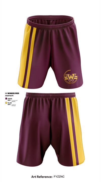 Windsor Middle School 97060189 Athletic Shorts With Pockets - 1