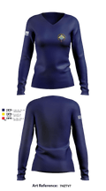 39TH IBCT 92092607 Women's Long Sleeve V-neck Shirt - 2