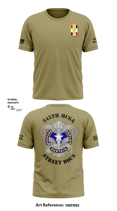 345th MCGA 98196690 Short Sleeve Performance Shirt - 7