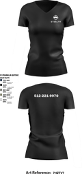 Stealth customs 84323734 Women's Short Sleeve V-neck Shirt - 10
