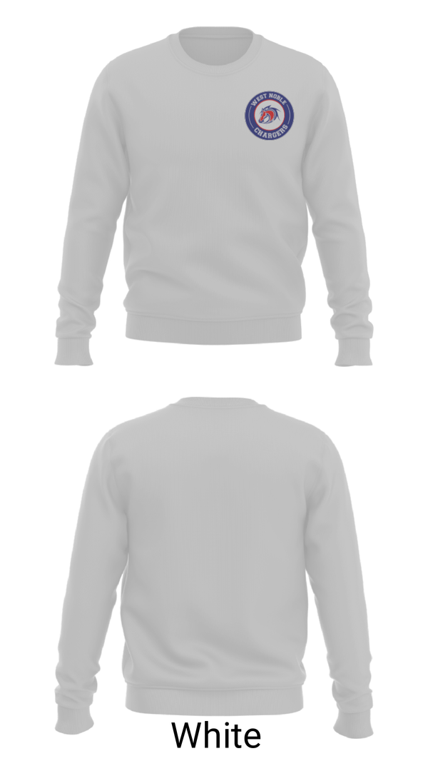 Crew Neck Sweatshirt, West Noble High School Gymnastics, Spirit Store, Teamtime, Team time, sublimation, custom sports apparel, team uniforms, spirit wear, spiritwear, sports uniforms, custom shirts, team store, custom team store, fundraiser sports, apparel fundraiser