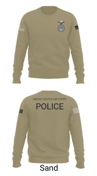 Crew Neck Sweatshirt, , Air Force, Teamtime, Team time, sublimation, custom sports apparel, team uniforms, spirit wear, spiritwear, sports uniforms, custom shirts, team store, custom team store, fundraiser sports, apparel fundraiser