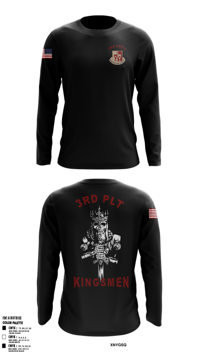 3rd plt kingsmen 28841711 Long Sleeve Performance Shirt - 2