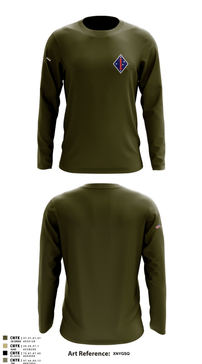 1 marine division fwd 62335436 Long Sleeve Performance Shirt - 3