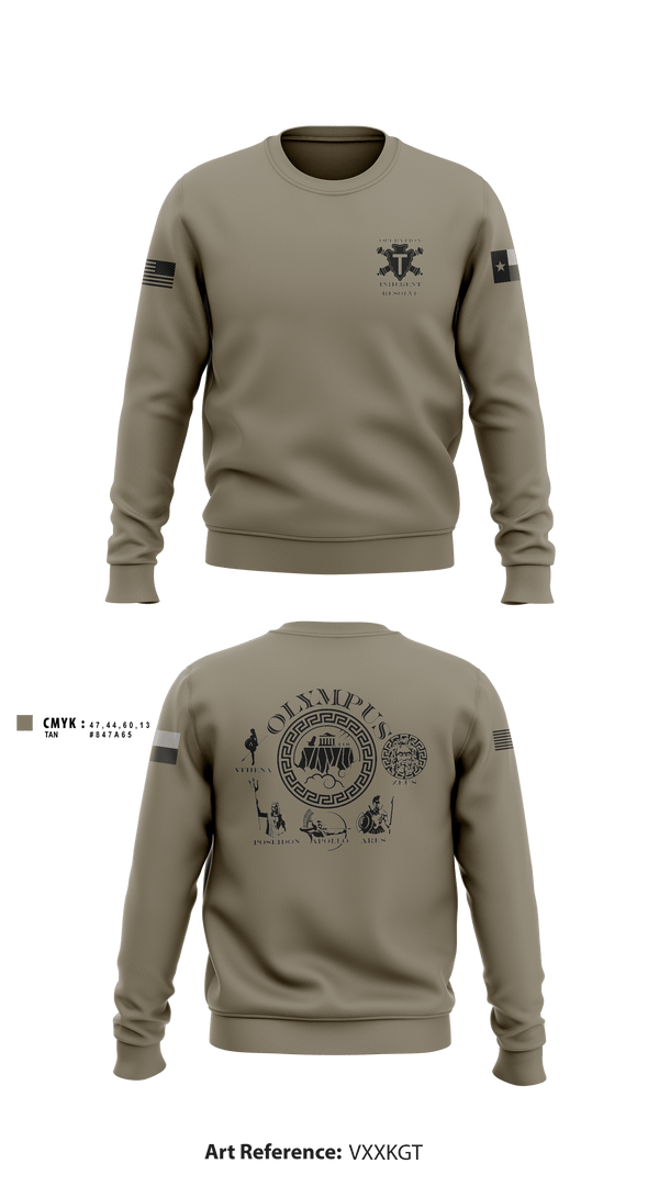 Crew Neck Sweatshirt, 3-133 FA, Army, Teamtime, Team time, sublimation, custom sports apparel, team uniforms, spirit wear, spiritwear, sports uniforms, custom shirts, team store, custom team store, fundraiser sports, apparel fundraiser