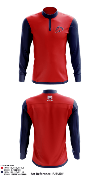 Quarter Zip Jacket, University of the Southwest Baseball, Baseball, Teamtime, Team time, sublimation, custom sports apparel, team uniforms, spirit wear, spiritwear, sports uniforms, custom shirts, team store, custom team store, fundraiser sports, apparel fundraiser