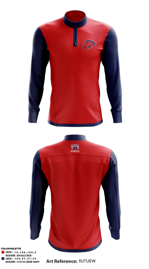 Quarter Zip Jacket, University of the Southwest Baseball, Baseball, Teamtime, Team time, sublimation, custom sports apparel, team uniforms, spirit wear, spiritwear, sports uniforms, custom shirts, team store, custom team store, fundraiser sports, apparel fundraiser