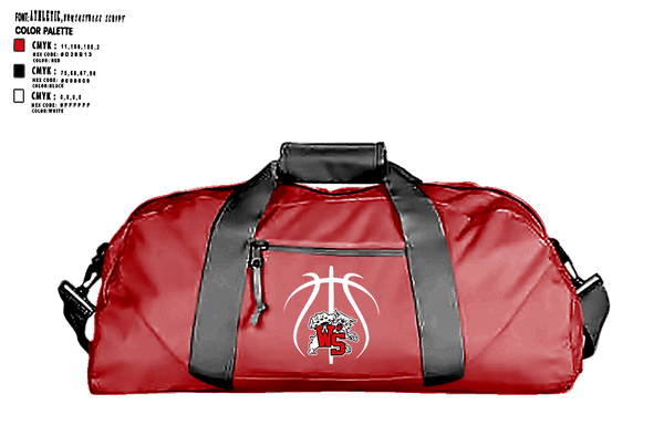 Duffle Bag, Westerville South Girls Basketball, Women's Basketball, Teamtime, Team time, sublimation, custom sports apparel, team uniforms, spirit wear, spiritwear, sports uniforms, custom shirts, team store, custom team store, fundraiser sports, apparel fundraiser