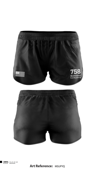 Ranger Panties, 758 Maintenance Company, Army, Teamtime, Team time, sublimation, custom sports apparel, team uniforms, spirit wear, spiritwear, sports uniforms, custom shirts, team store, custom team store, fundraiser sports, apparel fundraiser