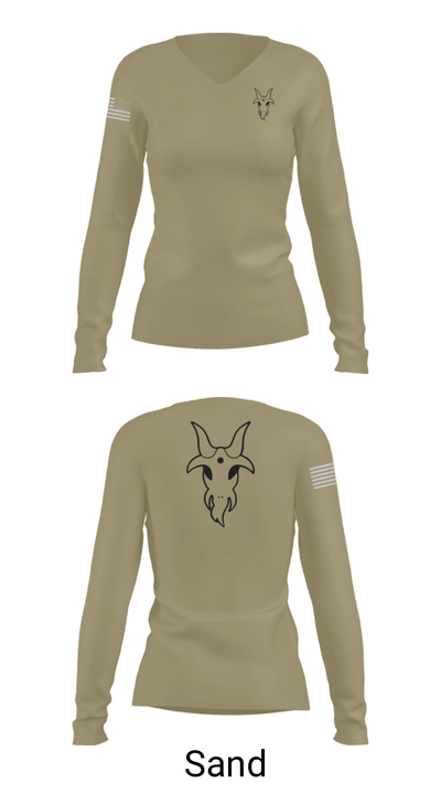 3112 75885403 Women's Long Sleeve V-neck Shirt - 41