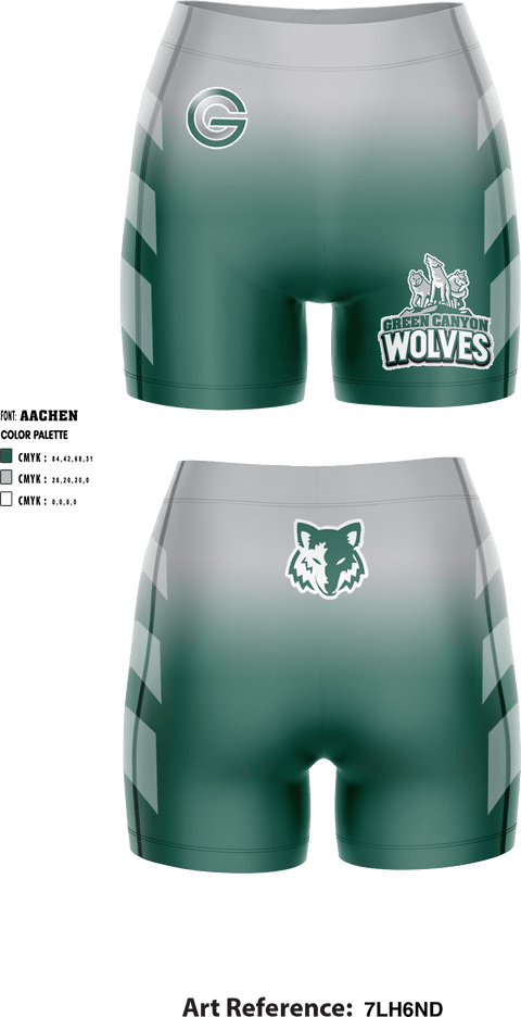 Women's Compression Shorts, Green Canyon High School Wrestling, Wrestling, Teamtime, Team time, sublimation, custom sports apparel, team uniforms, spirit wear, spiritwear, sports uniforms, custom shirts, team store, custom team store, fundraiser sports, apparel fundraiser