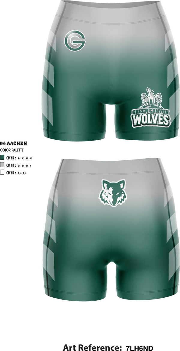 Women's Compression Shorts, Green Canyon High School Wrestling, Wrestling, Teamtime, Team time, sublimation, custom sports apparel, team uniforms, spirit wear, spiritwear, sports uniforms, custom shirts, team store, custom team store, fundraiser sports, apparel fundraiser