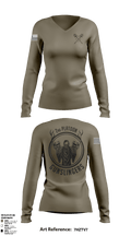 113th 2nd platoon 28176781 Women's Long Sleeve V-neck Shirt - 1