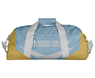 Duffle Bag, Grand Rapids Christian High School Soccer, Men's Soccer, Teamtime, Team time, sublimation, custom sports apparel, team uniforms, spirit wear, spiritwear, sports uniforms, custom shirts, team store, custom team store, fundraiser sports, apparel fundraiser