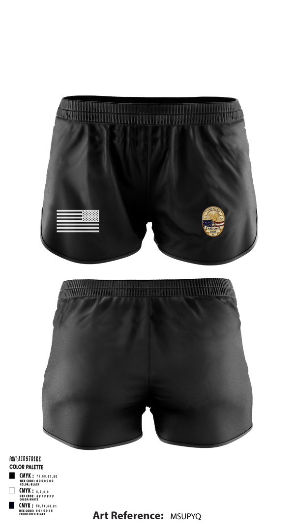 Women's Shorts, , Police, Teamtime, Team time, sublimation, custom sports apparel, team uniforms, spirit wear, spiritwear, sports uniforms, custom shirts, team store, custom team store, fundraiser sports, apparel fundraiser