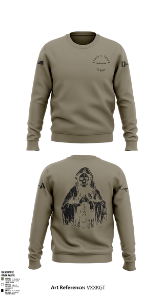 Crew Neck Sweatshirt, , Army, Teamtime, Team time, sublimation, custom sports apparel, team uniforms, spirit wear, spiritwear, sports uniforms, custom shirts, team store, custom team store, fundraiser sports, apparel fundraiser