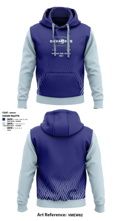 Dorman High School Golf 69976205 Hoodie - 1