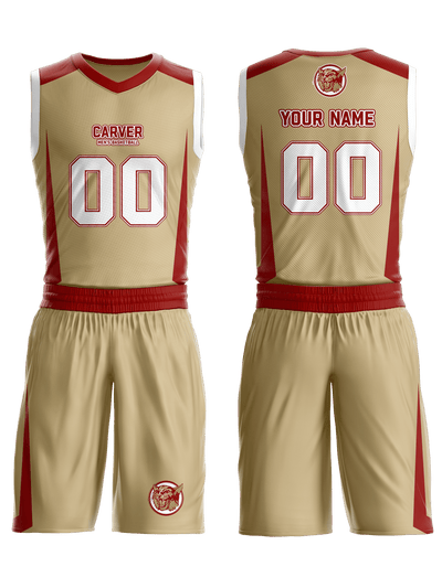 Carver Middle School Basketball 97462444 Basketball Uniform - 1