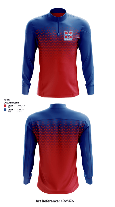 River Valley Middle School 59457550 Quarter Zip Jacket - 1
