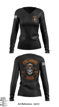 STEEL HAMMERZ 95507834 Women's Long Sleeve V-neck Shirt - 1