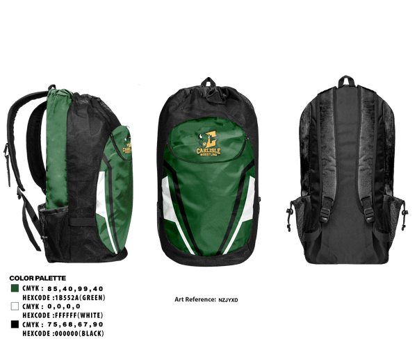 Gear Bag, Carlisle High School Wrestling, Wrestling, Teamtime, Team time, sublimation, custom sports apparel, team uniforms, spirit wear, spiritwear, sports uniforms, custom shirts, team store, custom team store, fundraiser sports, apparel fundraiser
