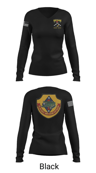 Women's Long Sleeve Vneck Shirt, , Marines, Teamtime, Team time, sublimation, custom sports apparel, team uniforms, spirit wear, spiritwear, sports uniforms, custom shirts, team store, custom team store, fundraiser sports, apparel fundraiser