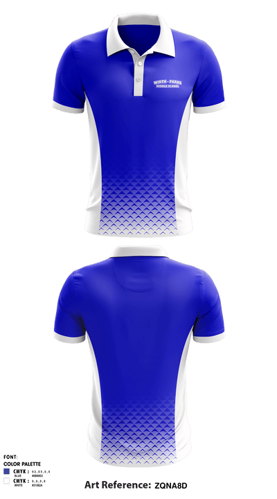 Wirth/Parks Middle School 65185303 Short Sleeve Performance Polo - 1