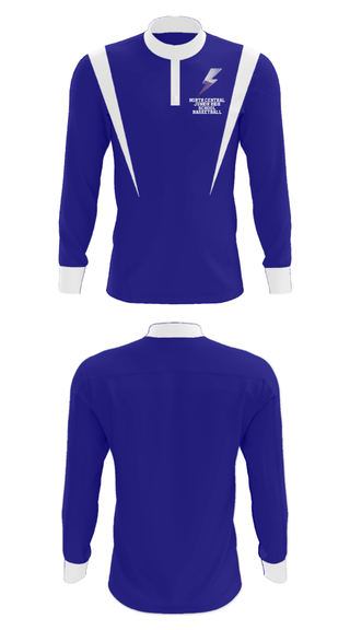 Quarter Zip Jacket, North Central Junior High School Basketball, Men's Basketball, Teamtime, Team time, sublimation, custom sports apparel, team uniforms, spirit wear, spiritwear, sports uniforms, custom shirts, team store, custom team store, fundraiser sports, apparel fundraiser