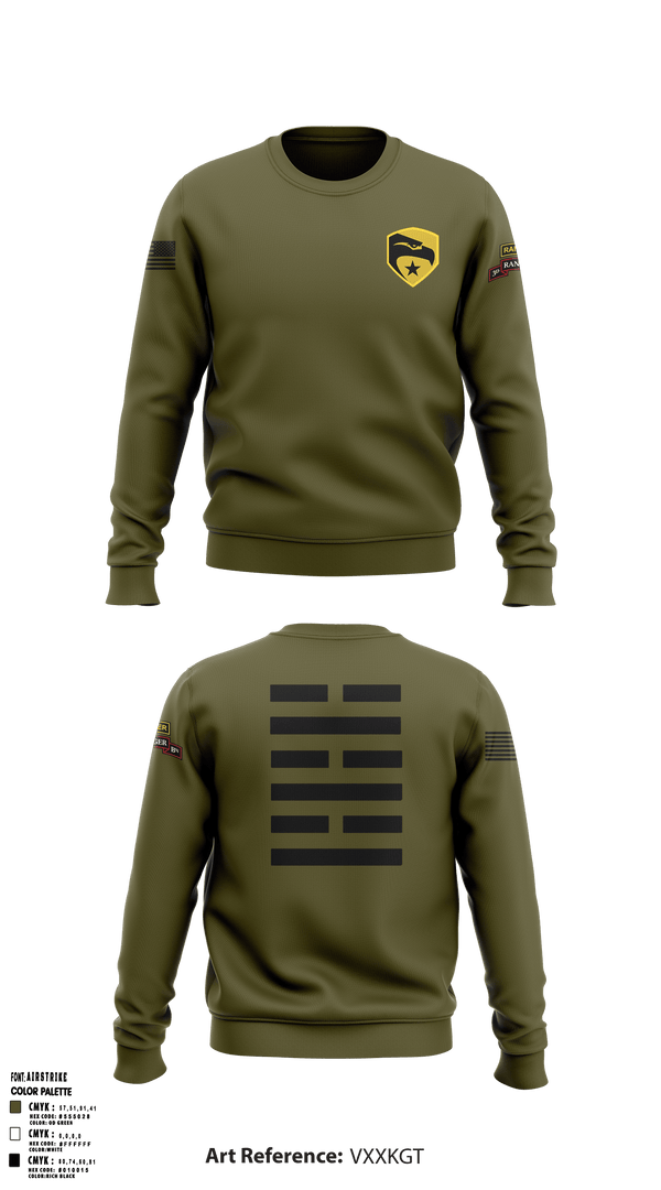Crew Neck Sweatshirt, , Army, Teamtime, Team time, sublimation, custom sports apparel, team uniforms, spirit wear, spiritwear, sports uniforms, custom shirts, team store, custom team store, fundraiser sports, apparel fundraiser