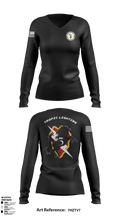 Cacti 73934244 Women's Long Sleeve V-neck Shirt - 49