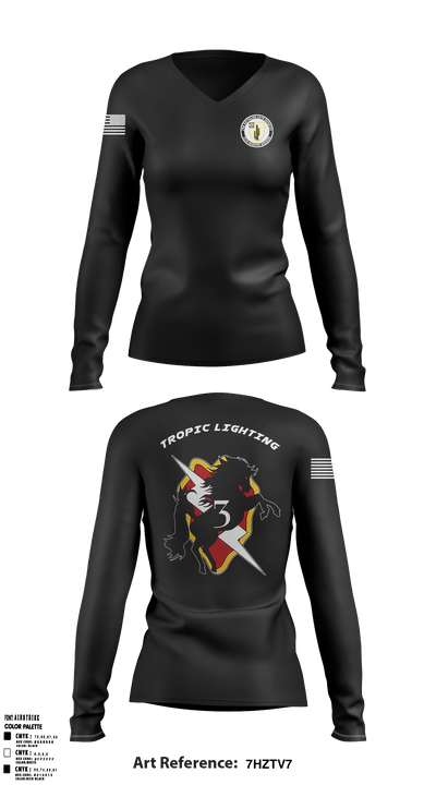 Cacti 73934244 Women's Long Sleeve V-neck Shirt - 49