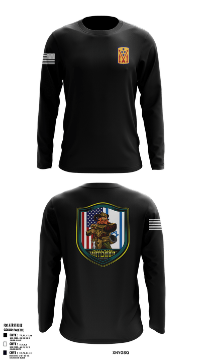 13TH Missile Defense Battery 28946182 Long Sleeve Performance Shirt - 1