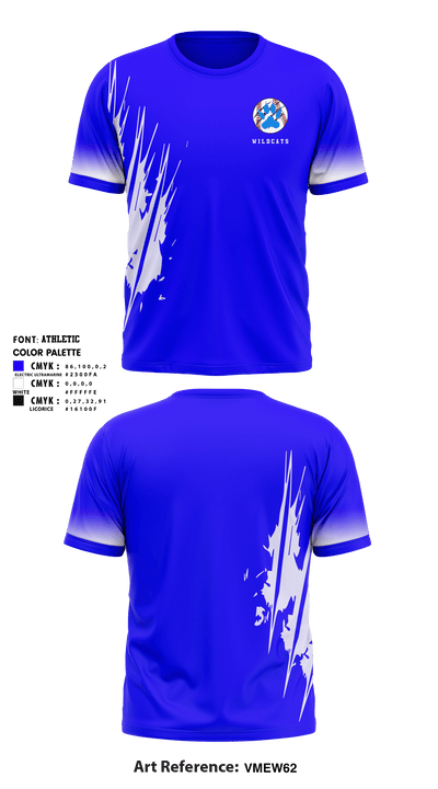 Wildcats 85102489 Short Sleeve Performance Shirt - 1