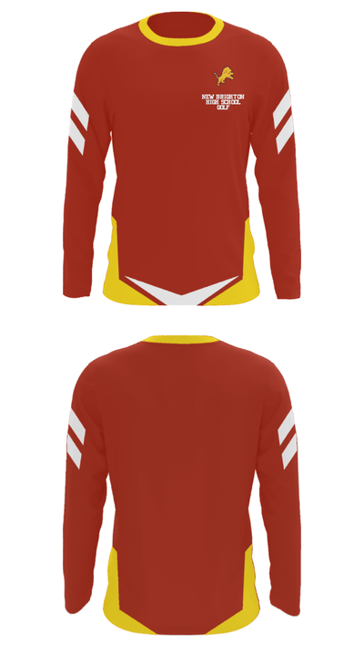 New Brighton High School Golf 55048379 Long Sleeve Performance Shirt - 23