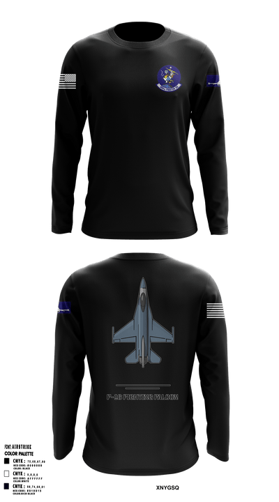 309th fighter squadron 10532348 Long Sleeve Performance Shirt - 1