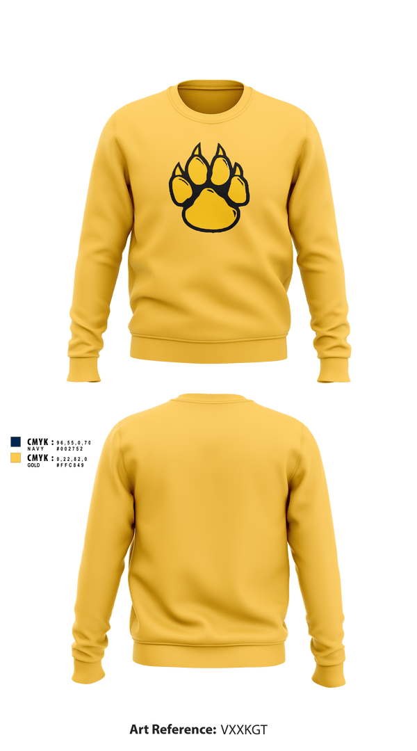 Crew Neck Sweatshirt, Waldo Pafford Elementary, Spirit Store, Teamtime, Team time, sublimation, custom sports apparel, team uniforms, spirit wear, spiritwear, sports uniforms, custom shirts, team store, custom team store, fundraiser sports, apparel fundraiser