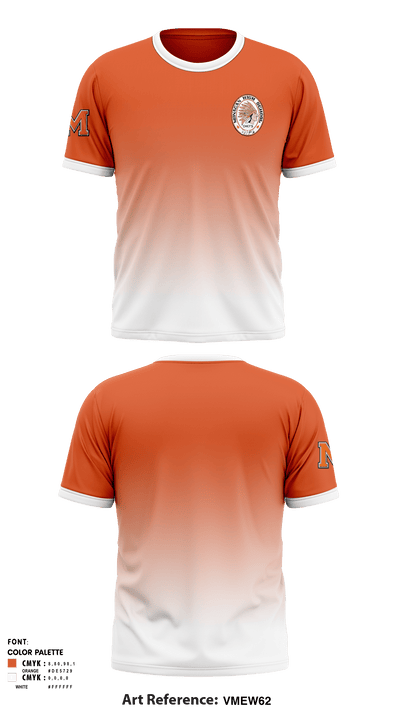 Monacan High School Soccer 66341328 Short Sleeve Performance Shirt - 1