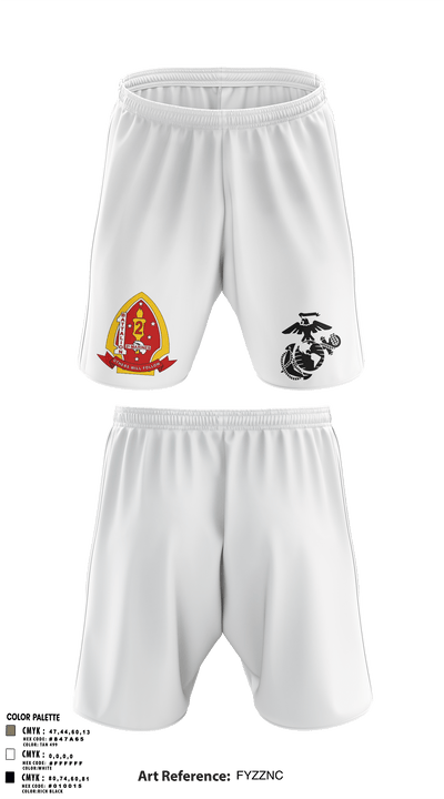 1st Battalion 2nd Marines 97957515 Athletic Shorts With Pockets - 2