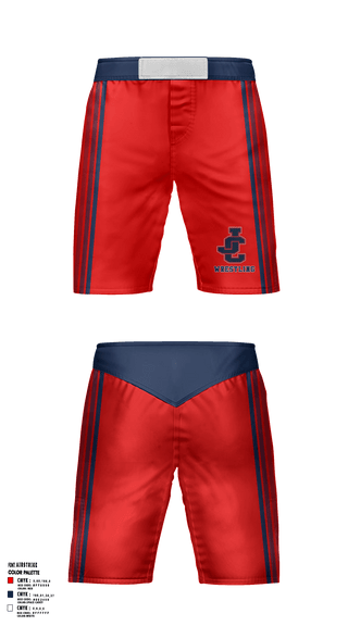 Fight Shorts, Jefferson County High School Wrestling, Wrestling, Teamtime, Team time, sublimation, custom sports apparel, team uniforms, spirit wear, spiritwear, sports uniforms, custom shirts, team store, custom team store, fundraiser sports, apparel fundraiser