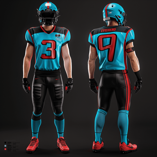 Football Jersey, West Valley JR Rams, Football, Teamtime, Team time, sublimation, custom sports apparel, team uniforms, spirit wear, spiritwear, sports uniforms, custom shirts, team store, custom team store, fundraiser sports, apparel fundraiser