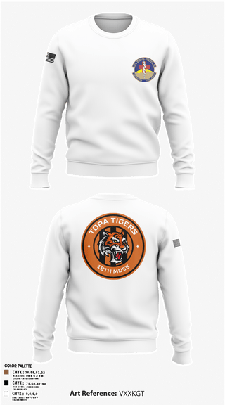 Crew Neck Sweatshirt, 18 Medical Support Squadron, Air Force, Teamtime, Team time, sublimation, custom sports apparel, team uniforms, spirit wear, spiritwear, sports uniforms, custom shirts, team store, custom team store, fundraiser sports, apparel fundraiser
