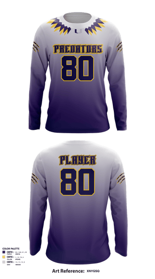 Long Sleeve Performance Shirt, San Antonio Predators Basketball, Men's Basketball, Teamtime, Team time, sublimation, custom sports apparel, team uniforms, spirit wear, spiritwear, sports uniforms, custom shirts, team store, custom team store, fundraiser sports, apparel fundraiser