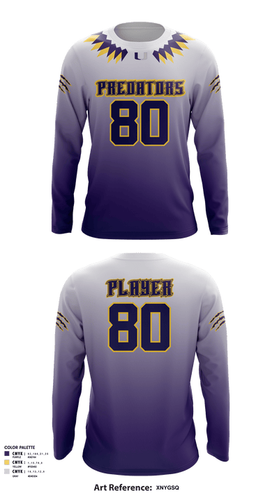 San Antonio Predators Basketball 29054857 Long Sleeve Performance Shirt - 9