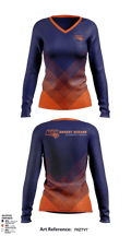 Desert Mirage Elementary School 71240373 Women's Long Sleeve V-neck Shirt - 1