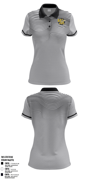 Watkins Memorial High School Golf 65050201 Women's Short Sleeve Performance Polo  - 1