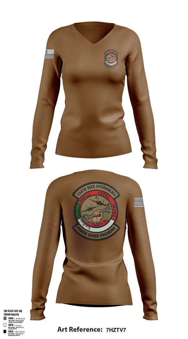 Women's Long Sleeve Vneck Shirt, , Air Force, Teamtime, Team time, sublimation, custom sports apparel, team uniforms, spirit wear, spiritwear, sports uniforms, custom shirts, team store, custom team store, fundraiser sports, apparel fundraiser
