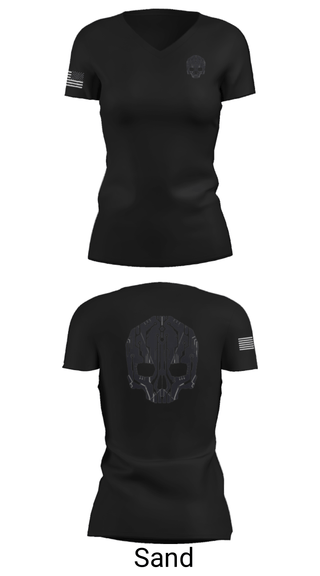 Women's Short Sleeve Vneck Shirt, , Marines, Teamtime, Team time, sublimation, custom sports apparel, team uniforms, spirit wear, spiritwear, sports uniforms, custom shirts, team store, custom team store, fundraiser sports, apparel fundraiser